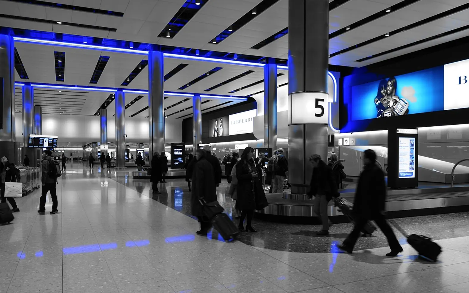 Baggage hall, heathrow and airport