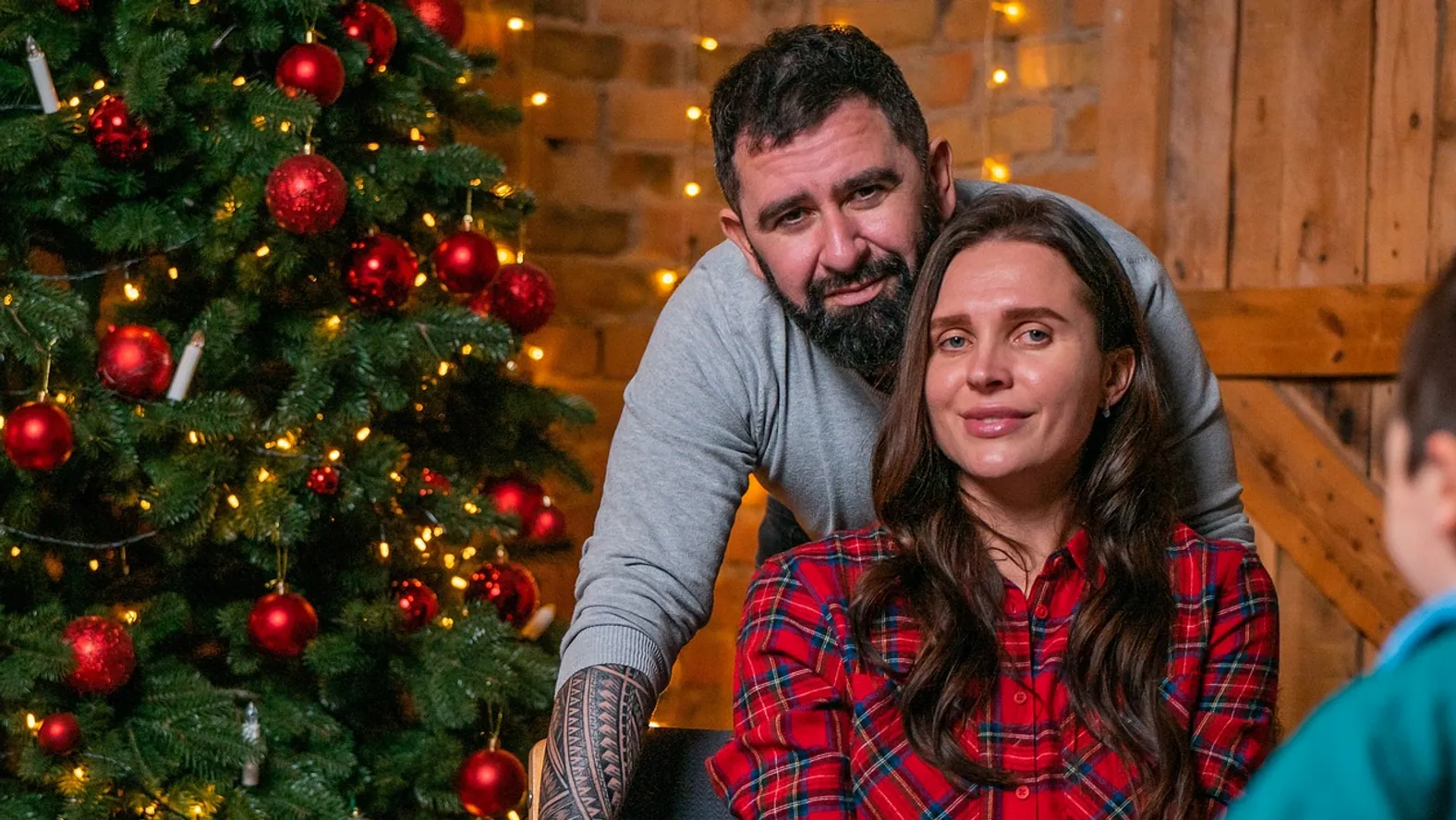 Family, tree and christmas